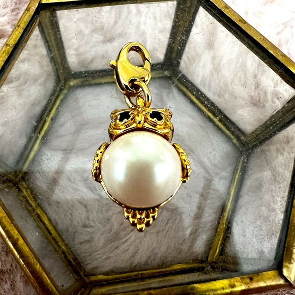 Kate Spade How Charming Pearl Owl Charm**RARE** - Picture 3 of 4